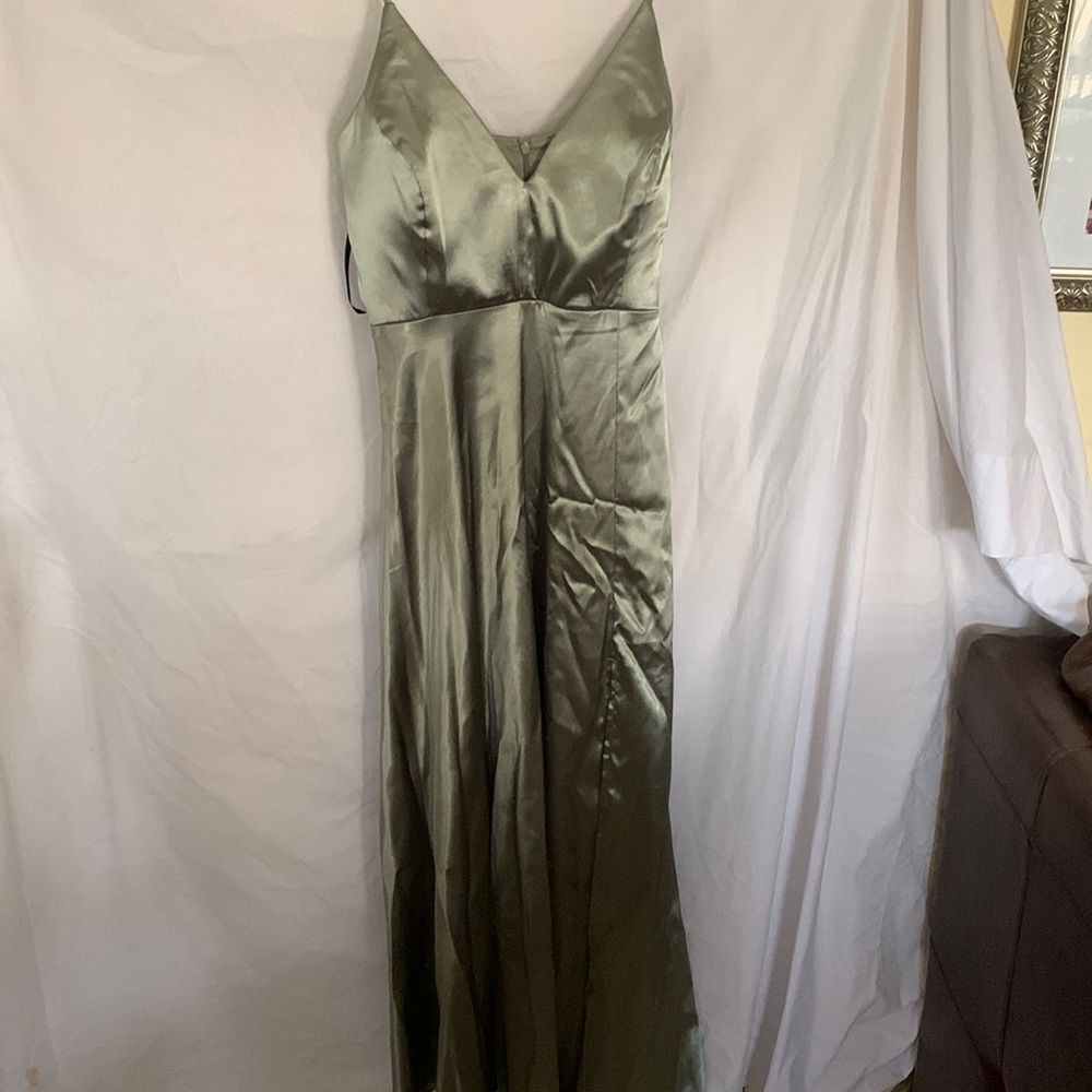 Semi Formal evening satin gown